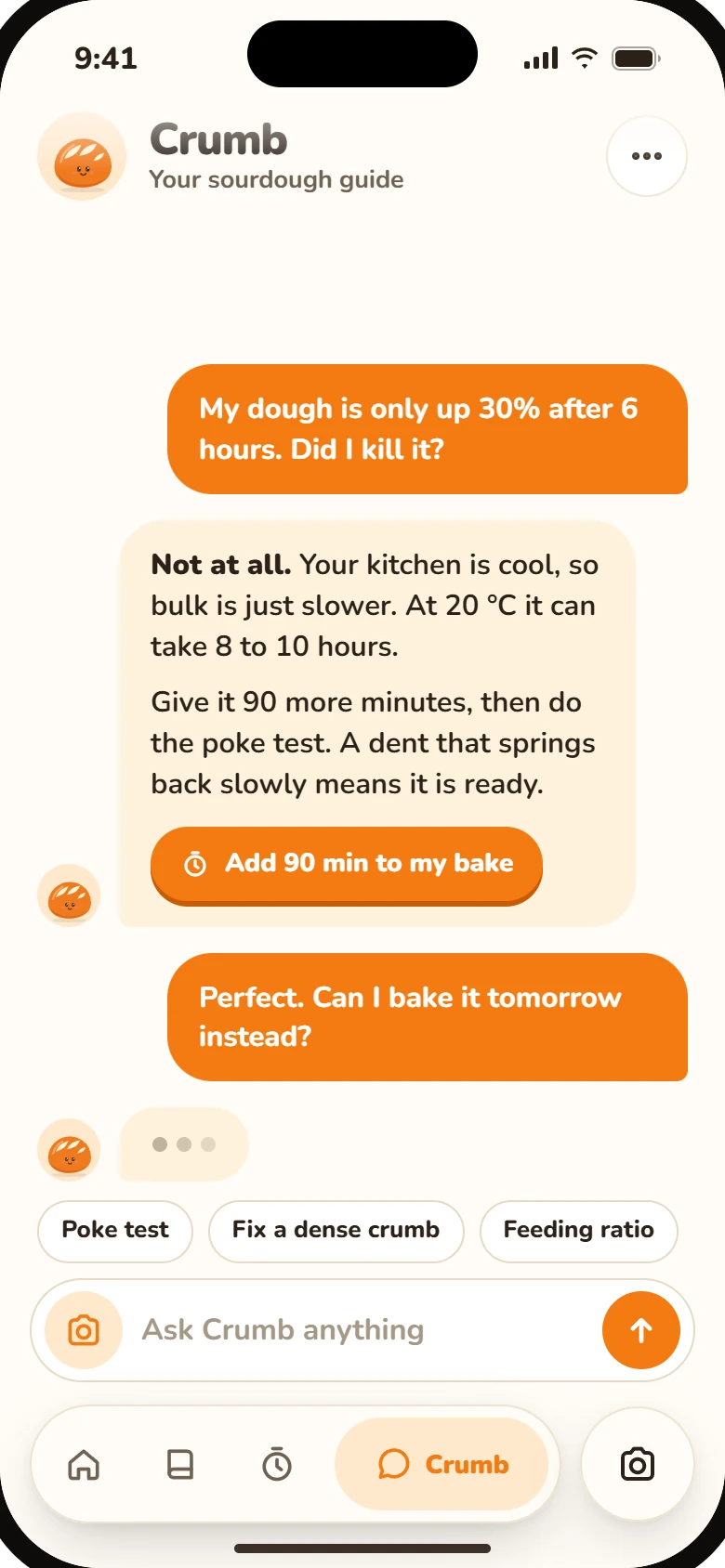 Chat with Crumb about a dough that has only risen 30 percent after six hours.